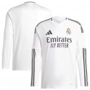 2024-25 Real Madrid Home Long Sleeve Soccer Jersey Shirt