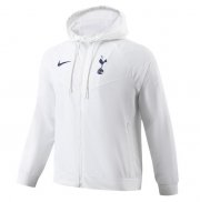 2023-24 Tottenham Hotspur White Windbreaker Trench Coat Jacket