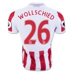2016-17 Stoke City 26 WOLLSCHIED Home Soccer Jersey
