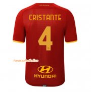 2021-22 AS Roma Home Soccer Jersey Shirt with CRISTANTE 4 printing