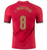 2020 EURO Portugal Home Soccer Jersey Shirt JOÃO MOUTINHO #8