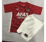 2020-21 Alkmaar Zaanstreek Kids Home Soccer Kits Shirt With Shorts