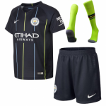 2018-19 Manchester City Away Soccer Whole Kit (Shirt + Shorts + Socks)