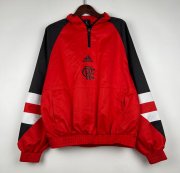 2023-24 Flamengo Red Black Windbreaker Sweatshirt