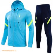 2021-22 Tottenham Hotspur Sky Blue Training Kits Hoodie Jacket with Pants