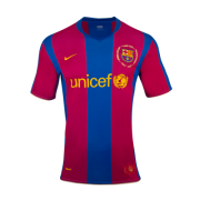2007-08 Barcelona Retro Home 50-Yeas Anniversary Soccer Jersey Shirt