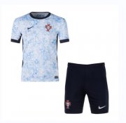 2024 Euro Cup Portugal Kids Away Soccer Kits Shirt With Shorts