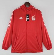2022 World Cup Mexico Red Windbreaker Hoodie Jacket