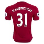2016-17 Manchester United 31 SCHWEINSTEIGER Home Soccer Jersey
