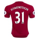 2016-17 Manchester United 31 SCHWEINSTEIGER Home Soccer Jersey