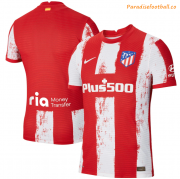2021-22 Atletico Madrid Home Soccer Jersey Shirt Player Version