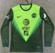 2020-21 Club America Long Sleeve Green Goalkeeper Soccer Jersey Shirt