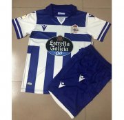Kids Deportivo La Coruña 2020-21 Home Soccer Kits Shirt With Shorts