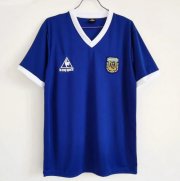1986 Argentina Retro Away Soccer Jersey Shirt
