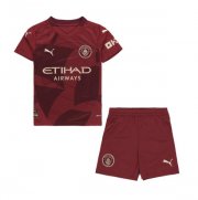 2024-25 Manchester City Third Kids Soccer Kits Shirt With Shorts
