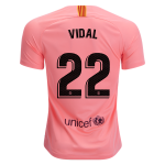 2018-19 FC Barcelona Third Soccer Jersey Shirt Arturo Vidal #22