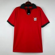 1972 Portugal Retro Red Home Soccer Jersey Shirt