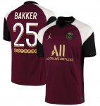 2020-21 PSG Third Away Soccer Jersey Shirt Bakker 25