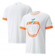 2022 World Cup Ivory Coast Côte d'Ivoire Away Soccer Jersey Shirt
