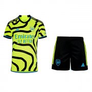 2023-24 Arsenal Kids Away Soccer Kits Shirt With Shorts