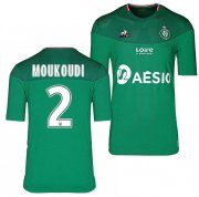 2019-20 AS Saint Etienne Home Soccer Jersey Shirt Harold Moukoudi #2
