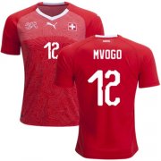 2018 World Cup Switzerland Home Soccer Jersey Shirt Yvon Mvogo #12