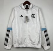2023-24 Flamengo White Windbreaker Jacket