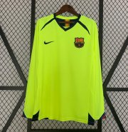 2005-06 Barcelona Retro Away Long Sleeve Soccer Jersey Shirt