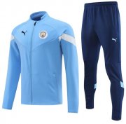 2022-23 Manchester City Blue Training Kits Jacket with Pants