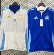 2024 Copa America Argentina White Windbreaker Trench Coat Jacket