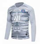 2019-20 Psg Long Sleeve Goalkeeper Grey Soccer Jersey Shirt