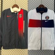 2023-24 PSG Navy White Reversible Trench Coat Jacket