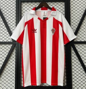 1986-87 Sporting Gijon Retro Home Soccer Jersey Shirt