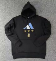 2022 FIFA World Cup Argentina Three Stars Black Champions Hoodie Sweat Shirt