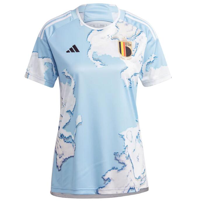 2023 FIFA Women's World Cup Belgium Women Away Soccer Jersey Shirt - Click Image to Close