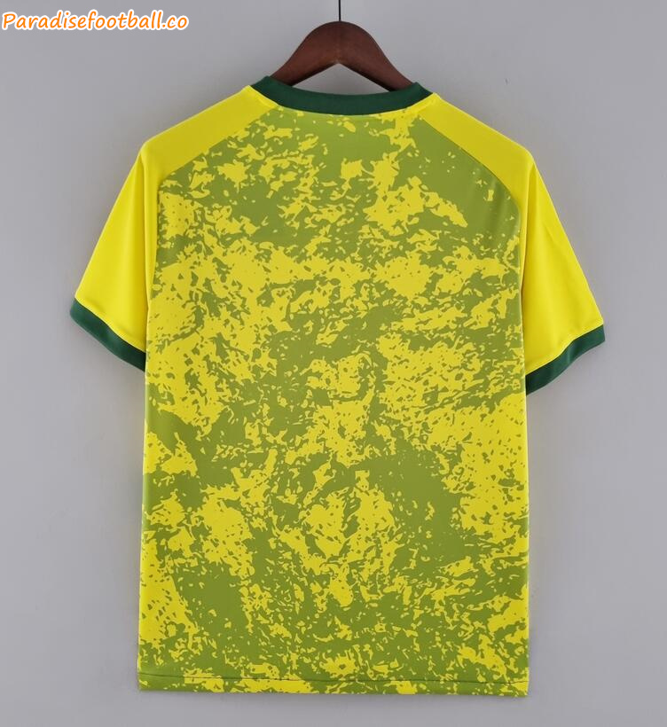 2022-23 Brazil Yellow Green Special Soccer Jersey Shirt - Click Image to Close