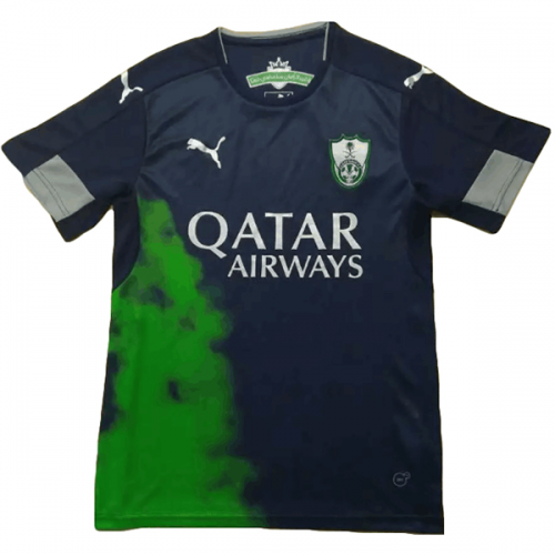 2016-17 Al Ahli Jeddah Away Black Soccer Jersey