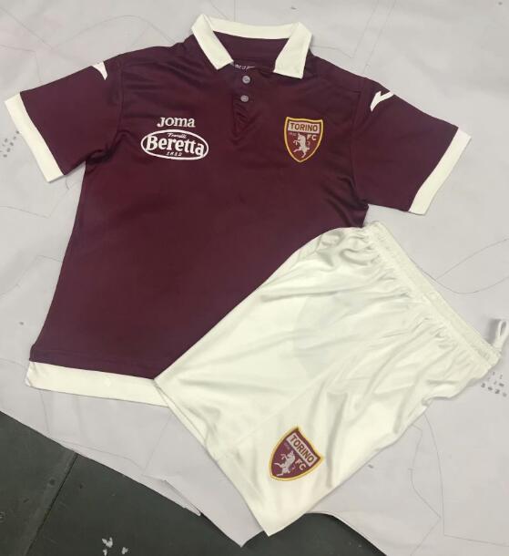 Kids Torino 2019-20 Home Soccer Shirt With Shorts