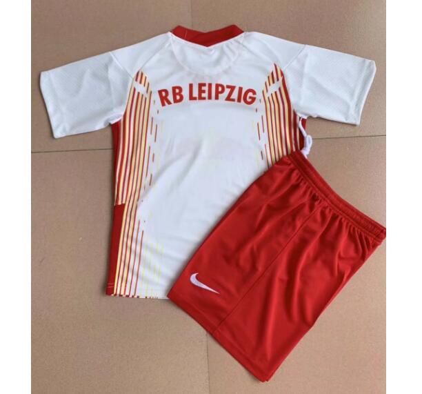 Kids RB Leipzig 2020-21 Home Soccer Kits Shirt With Shorts - Click Image to Close
