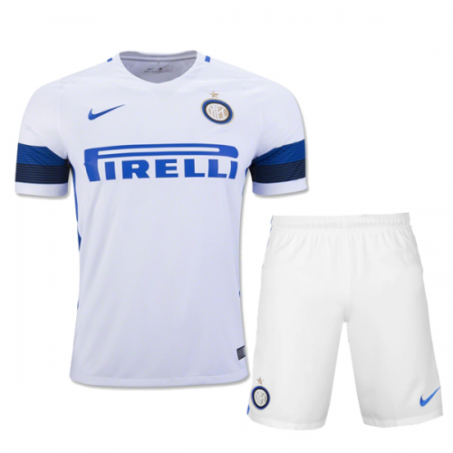 Kids Inter Milan 2016-17 Away Soccer Shirt With Shorts