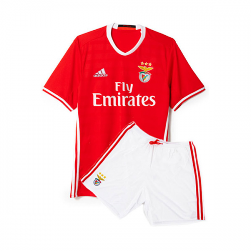 Kids Benfica 2016-17 Home Soccer Shirt With Shorts