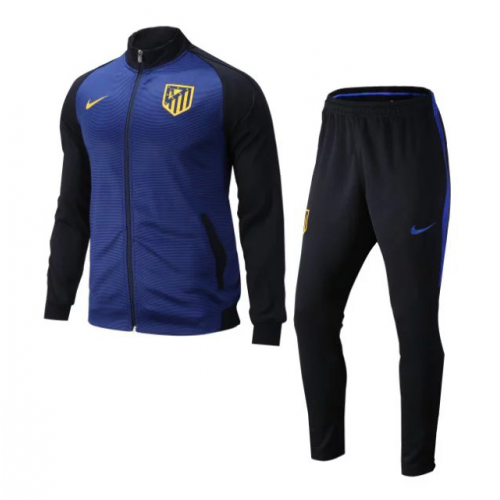 2016-17 Atletico Madrid Navy N98 Training Kits(Jacket+Pants)