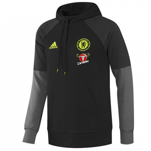2016-17 Chelsea Black&Gray Hoody Sweater
