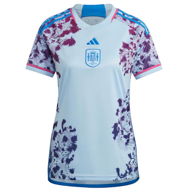 2023 FIFA Women's World Cup Spain Women Away Soccer Jersey Shirt - Click Image to Close
