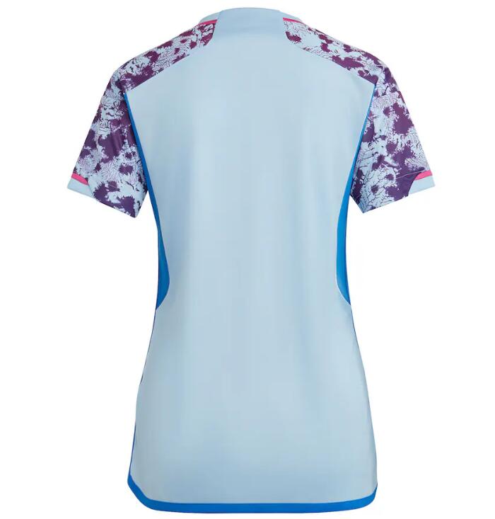2023 FIFA Women's World Cup Spain Women Away Soccer Jersey Shirt - Click Image to Close